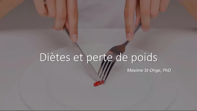 Webinaire - Diètes et perte de poids